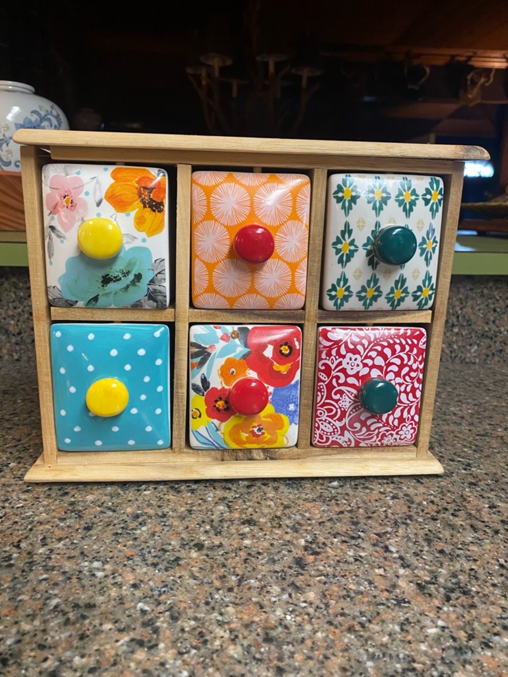 The Pioneer Woman Flea Market 6-Drawer Spice and Tea- Retired
